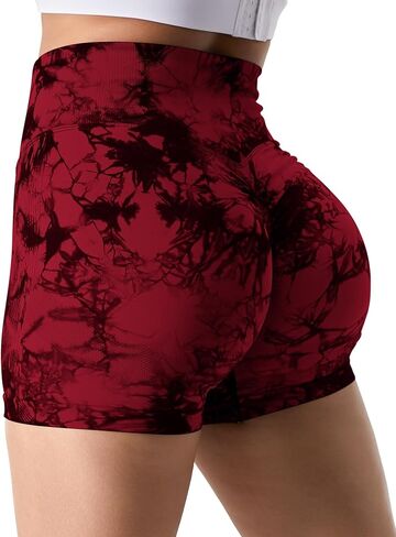 YEOREO Professional Women Workout Shorts 3.6" Scrunch Shorts Seamless High Waisted Contour Gym Yoga Biker Shorts in Kuwait