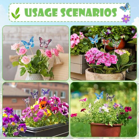Auauy 8pcs مجموعات فن الفراشة الماس ، اللوحة الماسية مجموعة لديكور الحديقة ، ملحقات زخارف اللوحة الماس الفراشة ، ومخطوطات الفنون الماسية DIY. in Kuwait