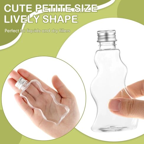 Yaomiao 30 Packs 2.5 oz Plastic Sand Art Bottles with Lids for Kids 3 Style Sand Art Clear Container for Sand Art Wedding Invitation Fun Art Craft Supply Boy Girl Decoration (Colorful Lid,Plastic Lid) in Kuwait