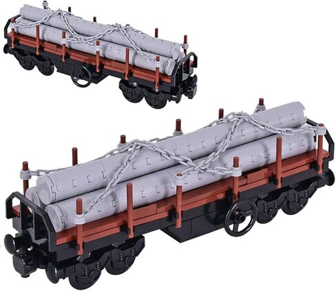 6in1 City Freight Train Car Building ، ألعاب DIY للشباب والبالغين ، متوافقة مع ملحق LEGO 630 (مجموعة قطار 6in1) in Kuwait