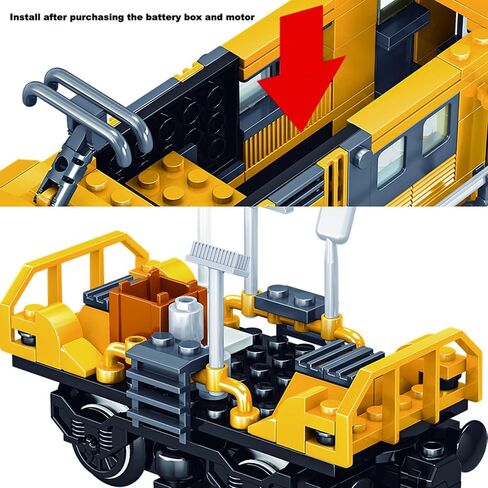 6in1 City Freight Train Car Building ، ألعاب DIY للشباب والبالغين ، متوافقة مع ملحق LEGO 630 (مجموعة قطار 6in1) in Kuwait
