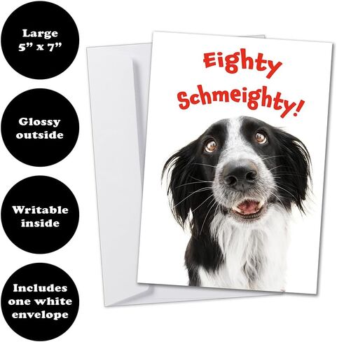 Allynn's Funny Happy 80th Birthday Card for Men or Women in Saudi Arabia