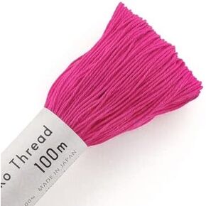 Sashiko Thread - 100m Skein - Hot Pink Cotton