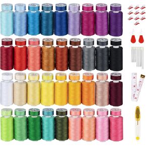 72Pcs 36 Colors with 36 Same Color Prewound Bobbins, 700 Yard Sewing Threads for Sewing Machine, Sewing Threads for Sewing Machine &Hand Emergency and Travel, DIY and Home(102Pcs)