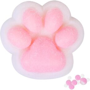 1pcs Blue Squishy Cat Paw Squishy Toy,5 Inches Big FuFu cat Squeeze Paw,Cute Soft Squeeze Fidget Toys Squeeze Toys for Stress Relief Pinch Family Toys Gifts for Kids Adults