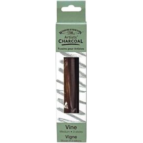 Winsor & Newton Artist Vine Charcoal Sticks, Soft, Box of 12 Sticks