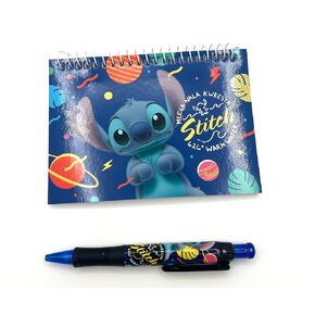 JJM Lilo And Stitch Autograph Book With Retractable Pen - Blue
