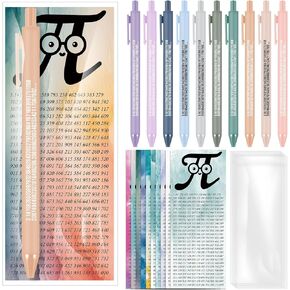 30 Set Pi Day Gift Bulk 3.14 Fun Math Ballpoint Pen Pi Symbol Bookmark Science Gift for Student Teacher School Classroom Office March 14th International Mathematics Day Party Favor Prize