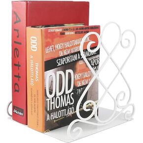 كتاب Artkingdome ينتهي Bookends Luxury ، وقصة منظم الرجعية ، ورفوف حامل المكتب ، ومدرسة Liberary Bookshelf Bookend 1Pair مع هدية حشوة
