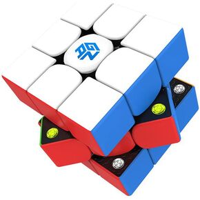 GAN 356 M 3x3 Magic Speed Cube Stickerless 3x3x3 Magnetic Cube Gans 356M(Lite ver 2020,no Extra GES)
