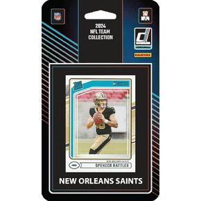 2024 Donruss New Orleans Saints Factory Sealed NFL Team Set Alvin Kamara Derek Carr Chris Olave Archie Manning Rated Rookies Spencer Rattler