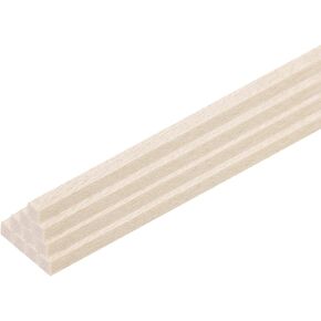 MECCANIXITY 50pcs Wood Sticks, 1/8"x 1/8" x 12" Rectangle Wooden Cube Wood Square Dowel Rods for DIY Arts Decoration, Crafts Whittling, Hand Carved