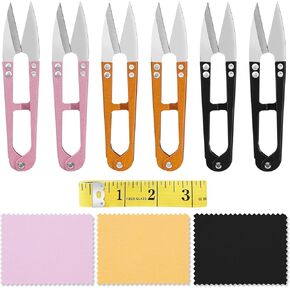 UCEC Thread Snips, Crochet Scissors Yarn Scissors Small Mini Scissors Thread Scissors Clipper Nippers for Sewing Embroidery Knitting, 12 Pack