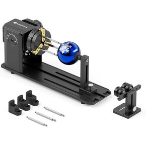 SCULPFUN RA Pro Max 4 in 1 Jaw Chuck Rotary for S9, S30, S30 Ultra, SF-A9 Laser Engraver, Y-axis Rotary Roller Engraving Module for Laser Engraving Cylindrical Objects, Irregular Round Objects