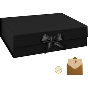 WARMGBOXCO 1 Pcs Pink Gift Box 13x9x4Inch,Gift Boxes with Lids for presents,Collapsible Boxes for Gifts,With Greeting Card,Suitable for Bridesmaid Proposal Box,Birthday Gift Box,Etc.