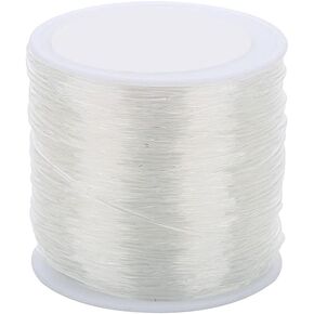 GSHLLO 200m 0.7mm Clear Elastic Strings Crystal Stretchy Beading Thread Clay Bead String Bracelets Necklaces Cord for Crafts Jewelry Making