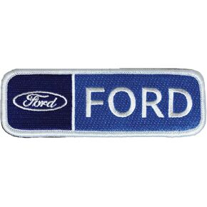 Ford Classic Sign Logo Embroidered Patch 4.5 inch x 1.5 inch | Heat Seal Patch for Clothes, Jean Jacket, Black Backpack, Hat, Jackets, and More