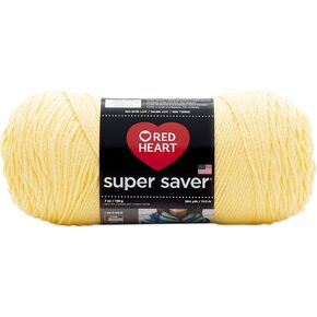 Red Heart Super Saver Yarn-Lemon