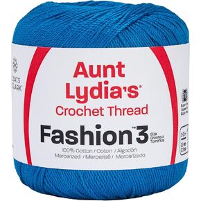 Coats Crochet Fashion Crochet Thread, 3, Blue Hawaii