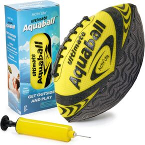 Active Life Water Football for Pool ، الشاطئ ، في الهواء الطلق ، ألعاب حمام سباحة مقاومة للماء بحجم 9.5 بوصة للأطفال ، كرة مائية شاقة ، وجلد مزدوج لسهولة قبضة ، وألعاب البحيرة للرياضة والألعاب العائلية