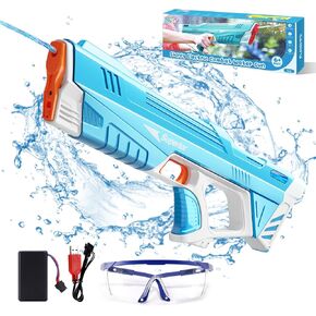 Electric Water Gun,Auto Suction Powerful Water Guns for Adults&Kids,Squirt Guns 39 Ft Range,Battery Powered Squirt Gun,Automatic Water Gun,Pool Beach Outdoor Party Toys for Kids Ages 8-12