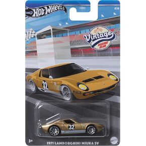 Hot Wheels 1971 Lamborghini Miura SV (Gold), Vintage Racing Club 4/6