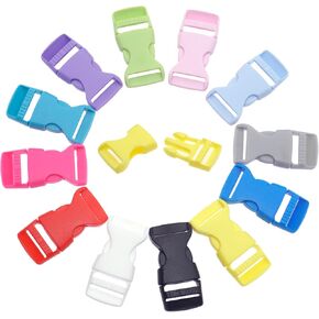 5/8" Side Release Buckle Plastic Clasps for Cord Paracord Bracelet Kit Outdoor Pets Collar Backpack Accessories