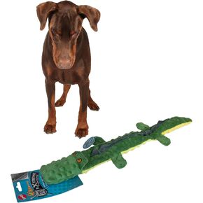 SPOT Skinneeez Extreme Triple Squeak Snake - Durable, Stuffing-Free Dog Toy with Rip-Stop Mesh & 3 Jumbo Squeakers, Built for Aggressive Chewers - Perfect for Medium to Large Dogs & Puppies, 25 inch in Kuwait