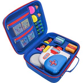 الحمل المتوافق مع Little Tikes Story Dream Machine ، حالة تخزين محمولة لـ Little Tikes Books Starter Set ، Case Only ، Blue