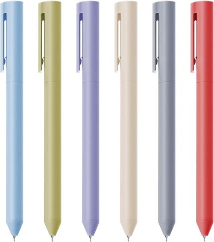 Colored Pens, 6Pcs Colorful Gel Pens 0.5mm Colored Ink Quick-Dry Pens Fine Point Smooth Writing Pens for Journaling Note Taking, Gift for Kids and Students (12 Pcs Morandi A & Vintage A) in Saudi Arabia