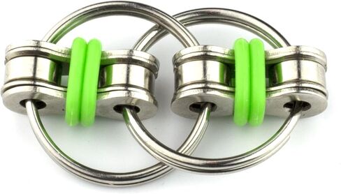 Tom's Fidgets Original Flippy Chain Fidget Toy - Perfect for ADHD, Anxiety, and Autism - Bike Chain Fidget Stress Reducer for Adults and Kids (Single Blue) in Saudi Arabia