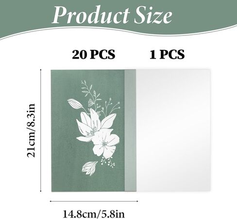 QIANYU 20 ورقة ورقة خلوية مع ورقة واحدة أكريليك لوحة الطباعة أدوات ورق الطباعة عالية الحساسية الطبيعة رسم الطباعة شمس الشمس الشمسية تنشيط ورقة A5 للزهرة الصحافة DIY الفنون الحرف المشاريع in Kuwait