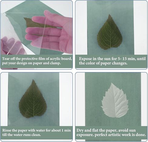 QIANYU 20 ورقة ورقة خلوية مع ورقة واحدة أكريليك لوحة الطباعة أدوات ورق الطباعة عالية الحساسية الطبيعة رسم الطباعة شمس الشمس الشمسية تنشيط ورقة A5 للزهرة الصحافة DIY الفنون الحرف المشاريع in Kuwait