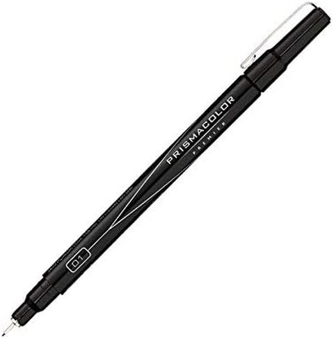 Prismacolor Premier Fine Line Illustration Markers, Assorted Fine Tips, Black, Adult Coloring, 5 Pack in Kuwait