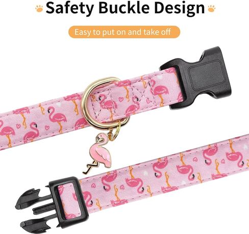 Cotton Dog Collar,Adjustable Cute Puppy Collar with Moon Patterned Design for Small Medium Large Dogs,Soft and Fancy Pet Collar with Safety Buckle for Girl Boy Dogs (Blue Whale, Medium) in Kuwait