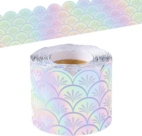 BeYumi Music Notes Border Trim - 65ft Back to School Musical Notes Holographic Straight Rolled Border Trim Iridescent Music Themed Bulletin Board Set Classroom Office Chalkboard Door Party Decoration in Kuwait