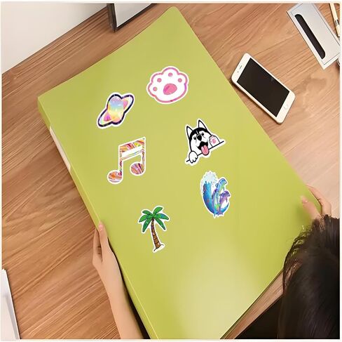 2 * 100 PCS ملصقات لطيفة لطيفة - مقاومة للماء ، وتصميمات متينة للمراهقين ، والأطفال ، والبالغين - مثالية للحفلات والهدايا وملصقات الليزر المجسم لزجاجة المياه والأمتعة والكمبيوتر المحمول in Saudi Arabia