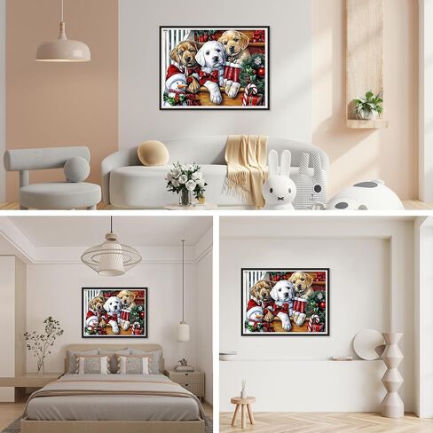 SENQAO Snow Train Diamond Art Kits for Adults,Christmas 5D Diamond Painting Kits for Beginners,Round Full Drill Gem Art for Adults,DIY Diamond Dots Paintings Picture Arts Craft for Home Decor 12x16in in Kuwait