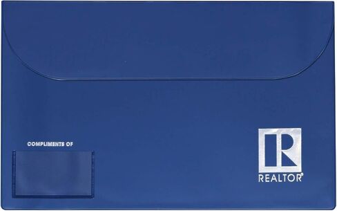 Legal Size Vinyl Document Folder with Clear Business Card Pocket, Real Estate Agent Supply Holds Closing Paperwork (Black, House - 5 Pack) in Saudi Arabia
