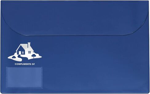 Legal Size Vinyl Document Folder with Clear Business Card Pocket, Real Estate Agent Supply Holds Closing Paperwork (Black, House - 5 Pack) in Saudi Arabia