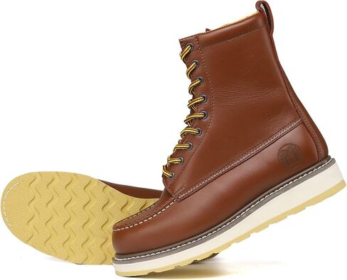 Work Boots for Men - 6" Composite/Soft Toe Mens Work Boots, Non-Slip Water Resistant EH Construction Work Shoes in Kuwait
