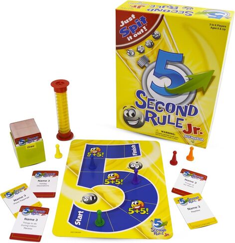5 Second Rule Game Jr. - Simple Questions Card Game for Family Fun, Party, Kids, Travel, Game Night & Sleepovers - Think Fast and Shout Out Answers - For Ages 6+ in Saudi Arabia