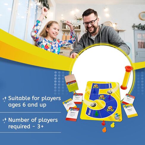 5 Second Rule Game Jr. - Simple Questions Card Game for Family Fun, Party, Kids, Travel, Game Night & Sleepovers - Think Fast and Shout Out Answers - For Ages 6+ in Saudi Arabia