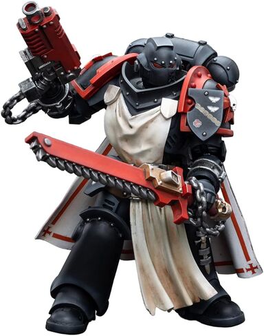JOYTOY 1/18 Warhammer 40,000 Action Figure Black Templars Primaris Sword Brethren Harmund Collection Model in Saudi Arabia