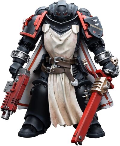 JOYTOY 1/18 Warhammer 40,000 Action Figure Black Templars Primaris Sword Brethren Harmund Collection Model in Saudi Arabia