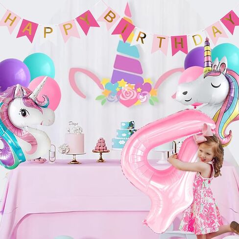 Yancan 4th Birthday Decorations for Girls, 4 year old Girl Party Supplies with Happy Birthday Banner, Cake Topper in Saudi Arabia