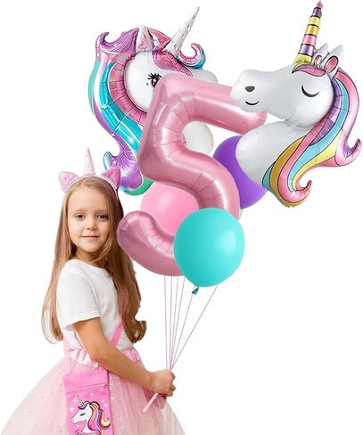Yancan 4th Birthday Decorations for Girls, 4 year old Girl Party Supplies with Happy Birthday Banner, Cake Topper in Saudi Arabia