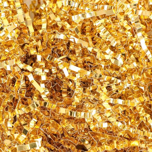 TCAIRG Gold Crinkle Cut Paper Shred Filler (1/2 LB) for Gift Wrapping and Basket Filling - Shredded Paper for Gift Box, Box Confetti Shredded, Box Stuffing in Saudi Arabia