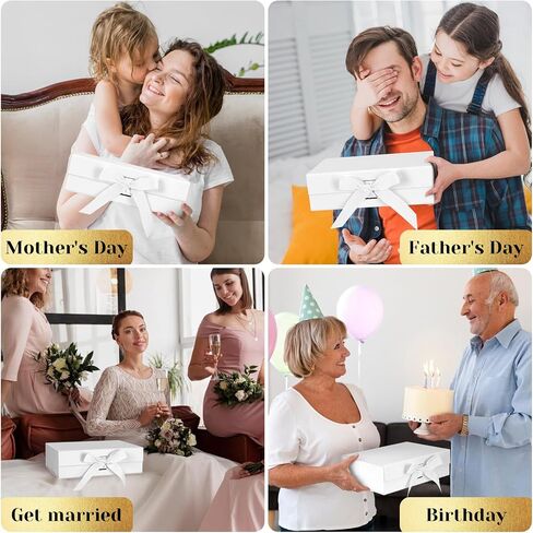 WARMGBOXCO 1 Pcs Pink Gift Box 13x9x4Inch,Gift Boxes with Lids for presents,Collapsible Boxes for Gifts,With Greeting Card,Suitable for Bridesmaid Proposal Box,Birthday Gift Box,Etc. in Kuwait