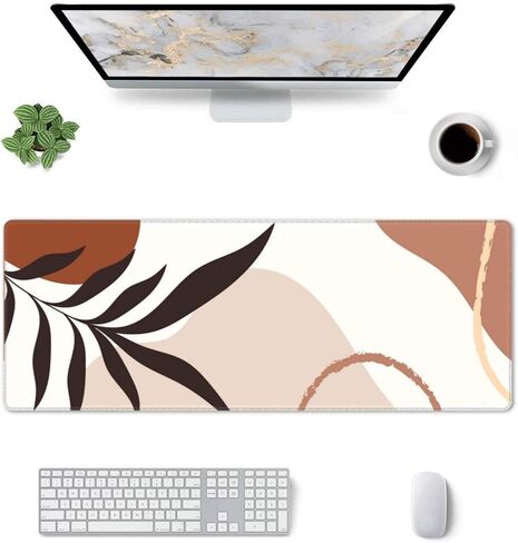 07 Blue Mouse pad,Blue and White Mousepad,XL Mouse Pad,Chinoiserie Desk Decor,Floral Mouse Pad,Vintage Mouse Pad,Desk Accessories for Women,11.8 * 31.5 Inches in Kuwait